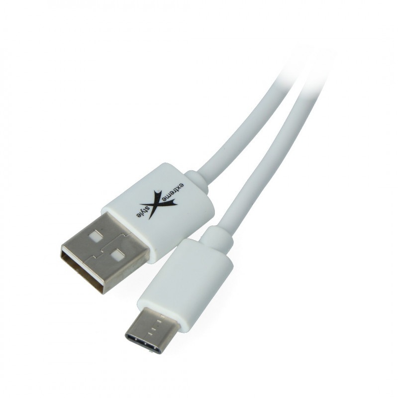 Przewód eXtreme USB 2.0 Typ-C biały - 1m
