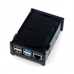 Obudowa Raspberry Pi Model 4B - czarna - LT-4B12