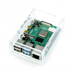 Obudowa Raspberry Pi Model 4B - przezroczysta - LT-4B15