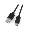 Przewód Lanberg USB Typ A - C 2.0 czarny QC 3.0 - 1,8m - zdjęcie 1