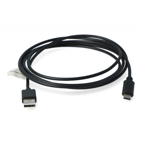 Кабель Lanberg USB A 2.0 - USB C черный, для быстрой зарядки 3.0 - 1,8 м