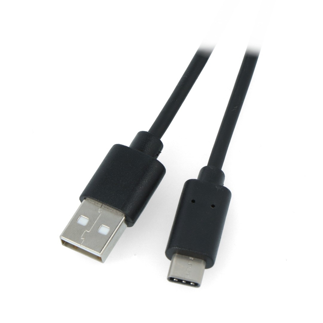 Przewód Lanberg USB A 2.0 - USB C czarny - 1,8m