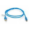 Przewód Lanberg USB Typ A - C 2.0 niebieski premium QC 3.0 - 1m - zdjęcie 2