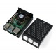 Obudowa do Raspberry Pi 4B - aluminiowa z wentylatorem - czarna Obudowa do Raspberry Pi 4B - aluminiowa z wentylatorem - czarna