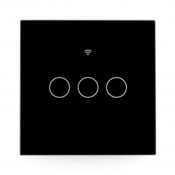 Coolseer WiFi Light Switch - włącznik ścienny - dotykowy - WiFi - 3-kanałowy