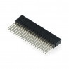 Gniazdo żeńskie 2x20 raster 2,54mm dla Raspberry Pi 3/2/B+ - długie piny 12mm - zdjęcie 3