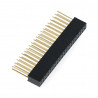 Gniazdo żeńskie 2x20 raster 2,54mm dla Raspberry Pi - długie Gniazdo żeńskie 2x20 raster 2,54mm dla Raspberry Pi - długie - zdjęcie 1