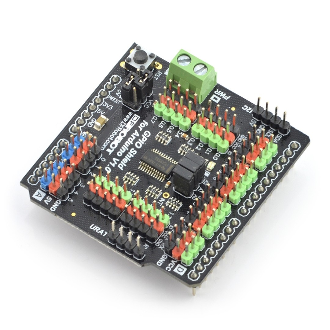 DFRobot Gravity: GPIO Shield dla Arduino
