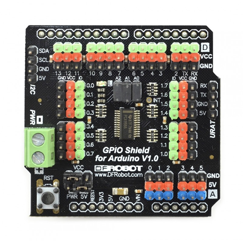 DFRobot Gravity: GPIO Shield dla Arduino