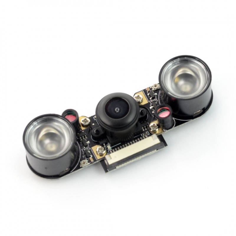 PiHut ZeroCam NightVision FishEye - kamera nocna rybie oko 5Mpx - dla Raspberry Pi
