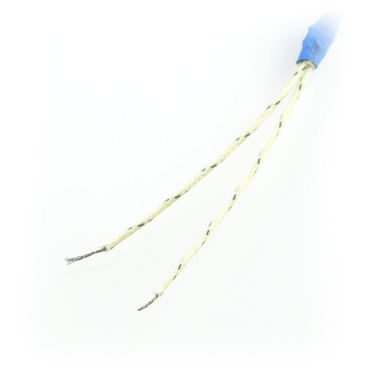 Вимірювальний зонд високої температури PT1000 - 1 кОм 6x50 мм з металевим обплетенням