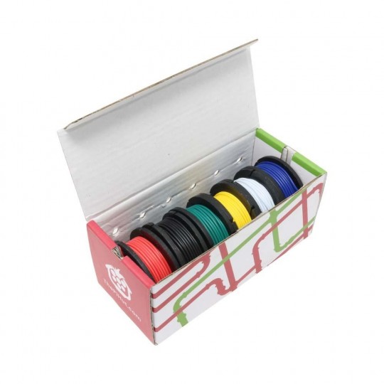 Комплект проводов 22AWG — различных цветов — 7,5 м x 6 шт.