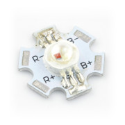 Dioda Power LED Star 3 W - RGB z radiatorem