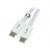 Przewód TRACER USB C - USB C 2.0 biały - 1,5m - zdjęcie 1