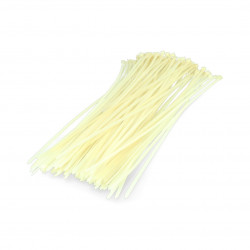 Opaski zaciskowe plastikowe Vorel białe - 100szt.