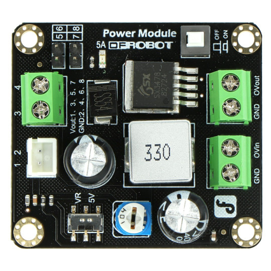 Регульований понижувальний перетворювач 3,3 В - 25 В 5 А - DFRobot DFR0205