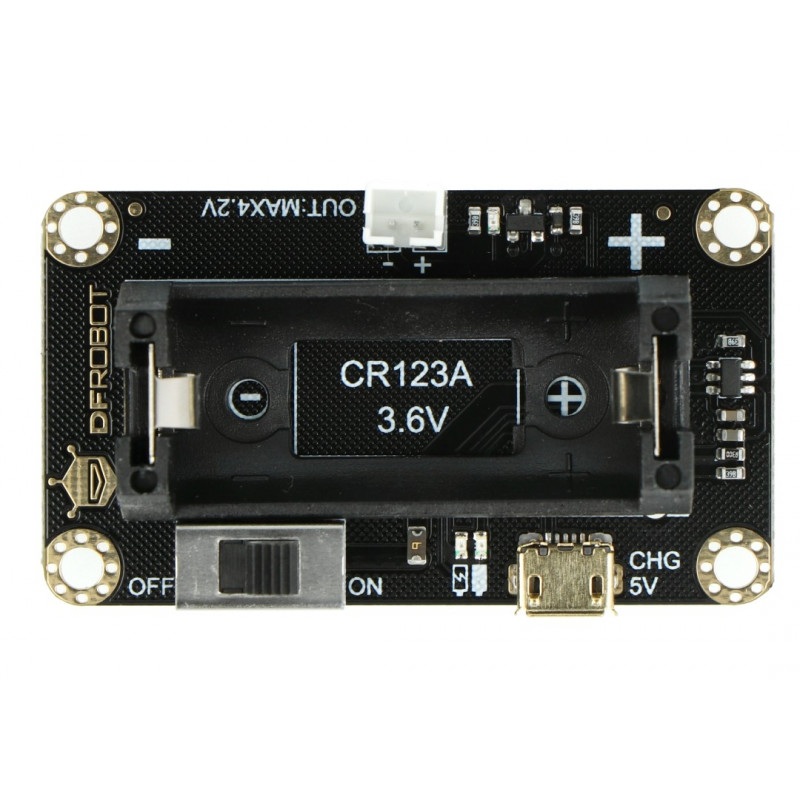 DFRobot - podstawka na baterię CR123A dla micro: Maqueen