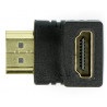 Przejściówka kątowa HDMI gniazdo - wtyk - zdjęcie 2