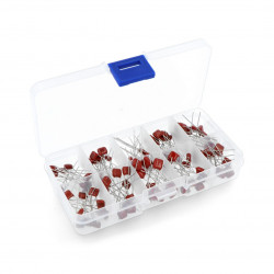 Zestaw kondensatorów foliowych poliestrowych 100V - 100szt.