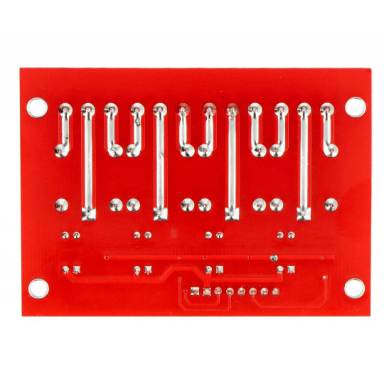 Релейний модуль Iduino 4 канали - контакти 10A/250VAC - котушка 5V