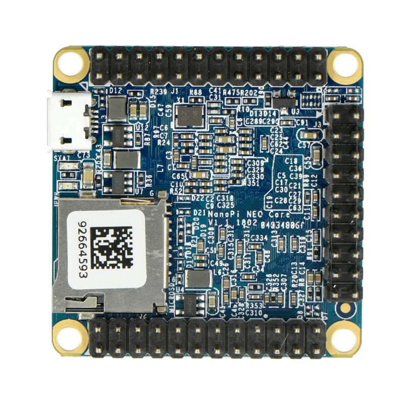 NanoPi NEO Core Allwinner H3 Quad-Core 1,2Ghz + 512MB RAM + 8GB eMMC - ze złączami