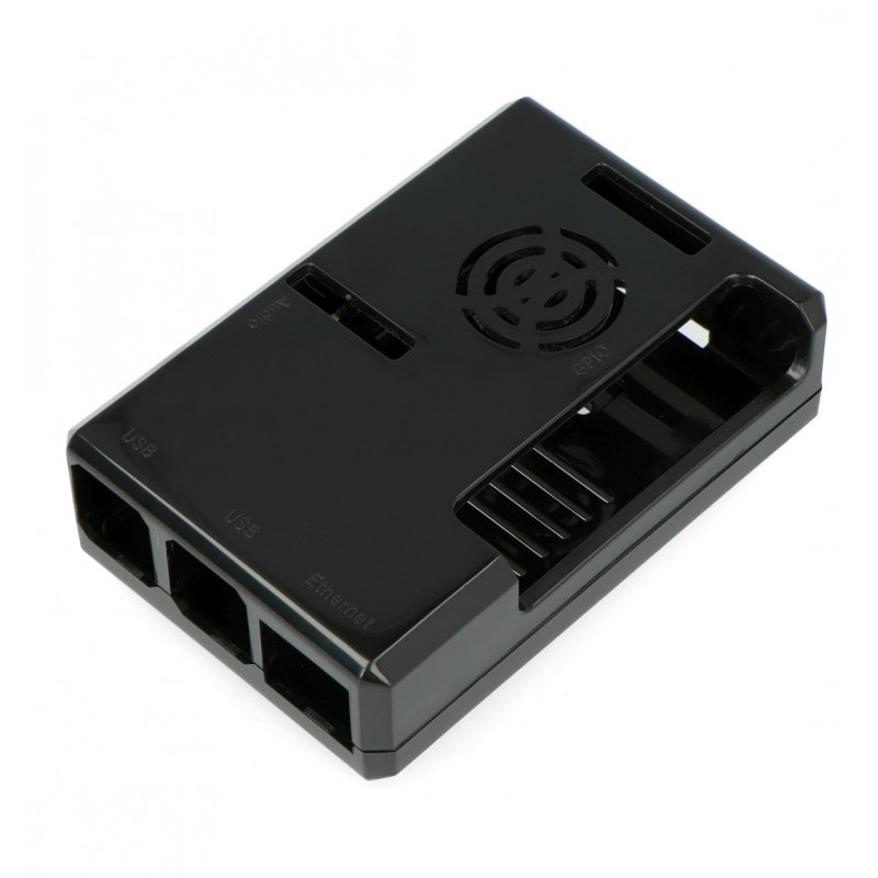 Obudowa Raspberry Pi model 4B - ABS - czarna - LT-4A06