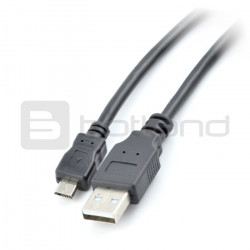Przewód USB A - microUSB - B 0,6 m