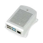 Obudowa Raspberry Pi model 4B aluminiowa - srebrna - LT-4B01-A