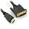 Przewód HDMI - DVI-D - dł. 1,5 m - zdjęcie 1