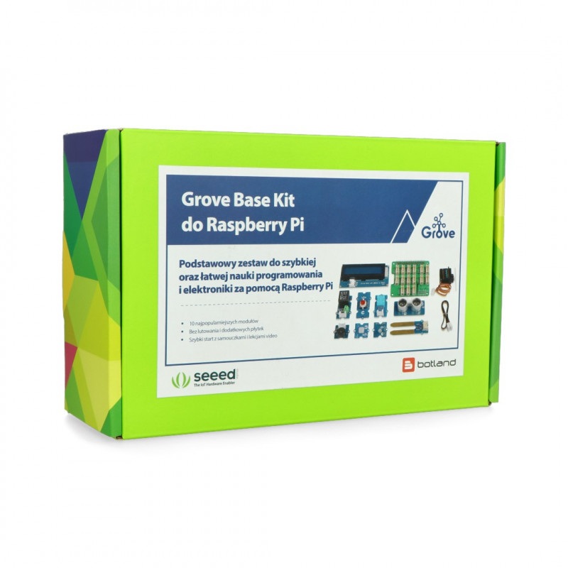 Grove Base Kit dla Raspberry Pi 4B/3B+ - zestaw dla początkujących PL