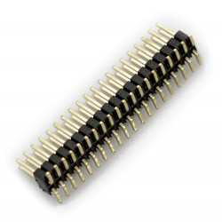Goldpin kątowy wtyk męski 2x20 raster 1,27mm