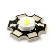 Dioda Power LED 1W czysta biel z radiatorem