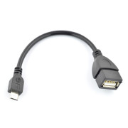 Przewód OTG Host microUSB - USB - 12cm