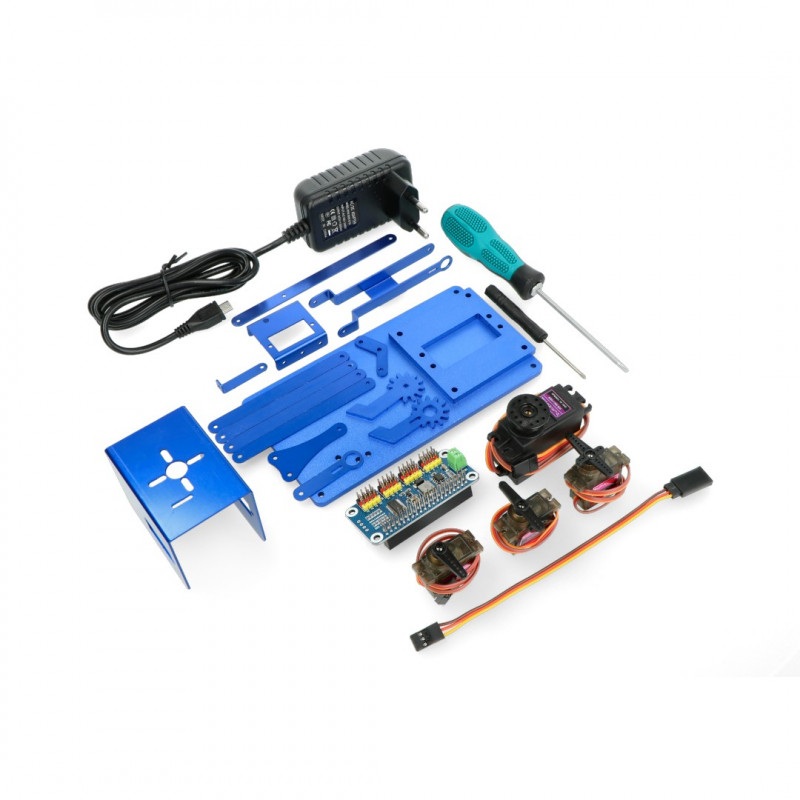 Ramię robota 4-DOF Metal Robot Arm Kit Bluetooth/WiFi dla Raspberry Pi