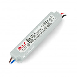 Zasilacz do taśm i pasków LED GLP GPV-18-12 - 12V / 1,5A / 18W - wo...