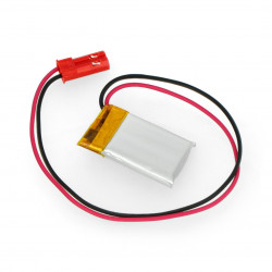 Akumulator Li-Pol Akyga 3,7V 1S 85mAh konektor+gniazdo 2,54 JST - 2 piny