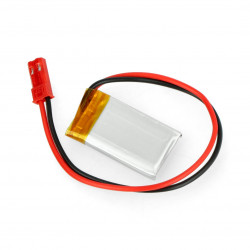 Akumulator Li-Pol Akyga 3,7V 1S 175mAh konektor+gniazdo 2,54 JST - 2 piny