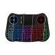 Klawiatura bezprzewodowa + touchpad MT08 - czarna z podświetleniem Klawiatura bezprzewodowa + touchpad MT08 - czarna z podświetleniem