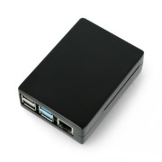 Obudowa Raspberry Pi model 4B - aluminiowa - LT-4BA04 - czarna
