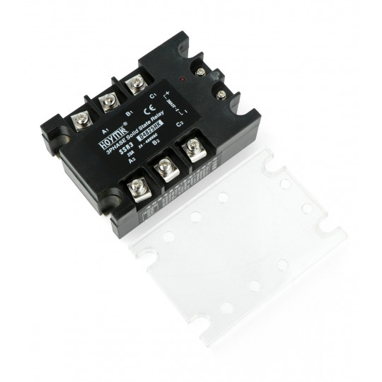Трифазне твердотільне реле SSR Hoymk D4825HK 3x25A 380VAC / 32DC