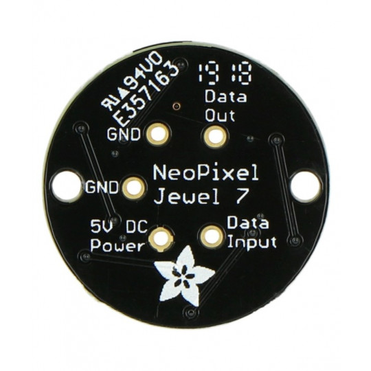 NeoPixel Jewel - RGB світлодіодне кільце 7xWS2812 5050 - Adafruit 2226