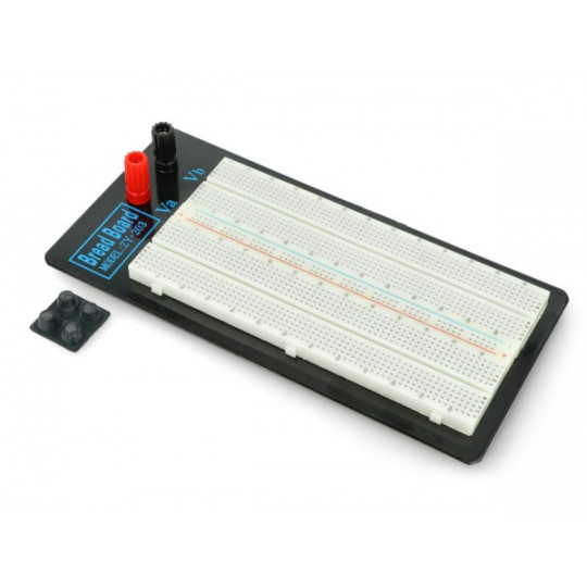 Макетна плата на 1360 отворів з проводами живлення