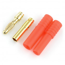 Wtyk bananowy + gniazdo 4mm z obudową