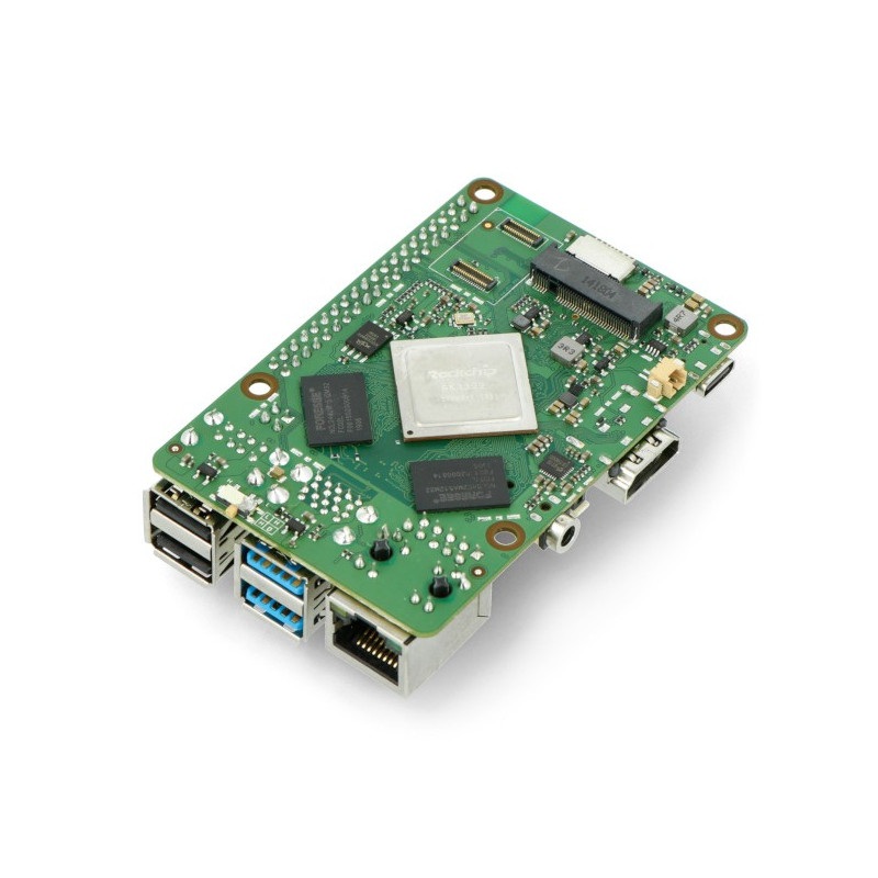 Rock Pi 4 Model B - Rockchip RK3399 Cortex A72/A53 + 4GB RAM - WiFi/Bluetooth
