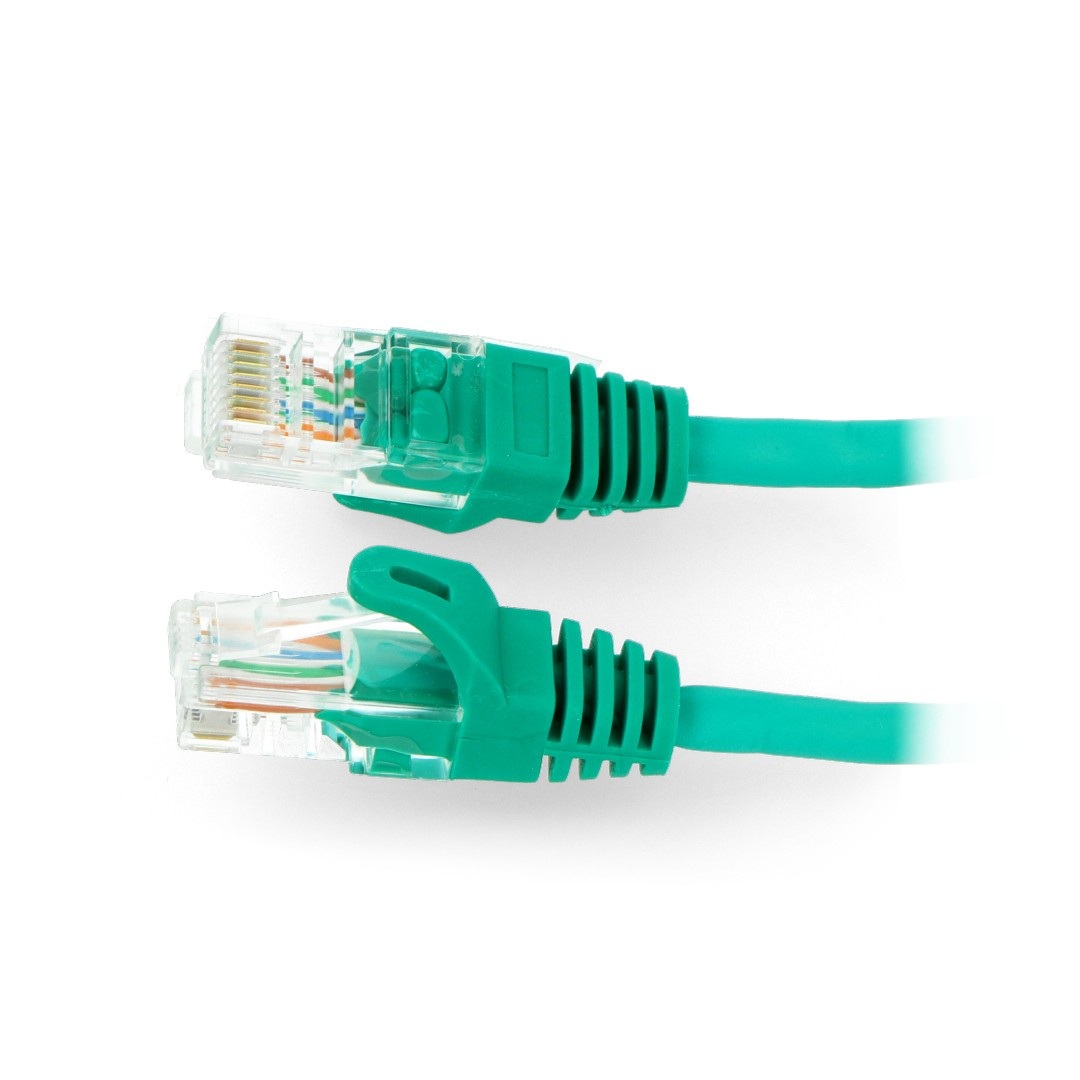Przewód sieciowy Ethernet Patchcord UTP 5e 0,5 m - zielony