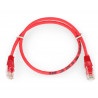 Przewód sieciowy Ethernet Patchcord UTP 5e 0,5 m - czerwony - zdjęcie 2