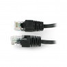  Edytuj: Przewód sieciowy Ethernet Patchcord UTP 5e 0,25m - czarny  - zdjęcie 1
