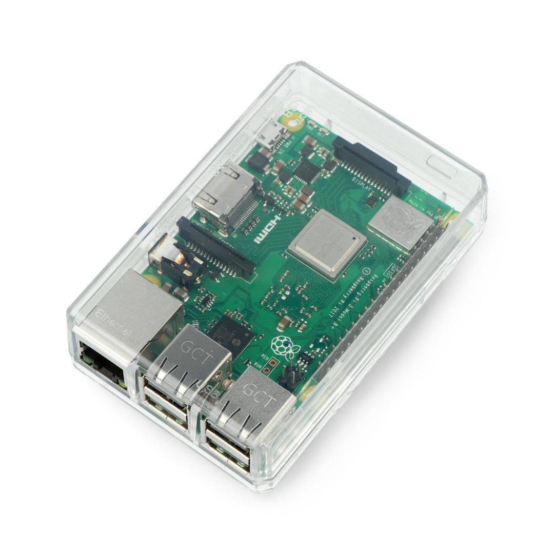 Obudowa Raspberry Pi Model 3B+/3B/2B - ABS - przezroczysta