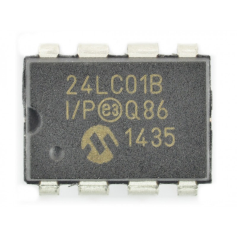 Pamięć EEPROM 1kb I2C 24LC01B-I/P