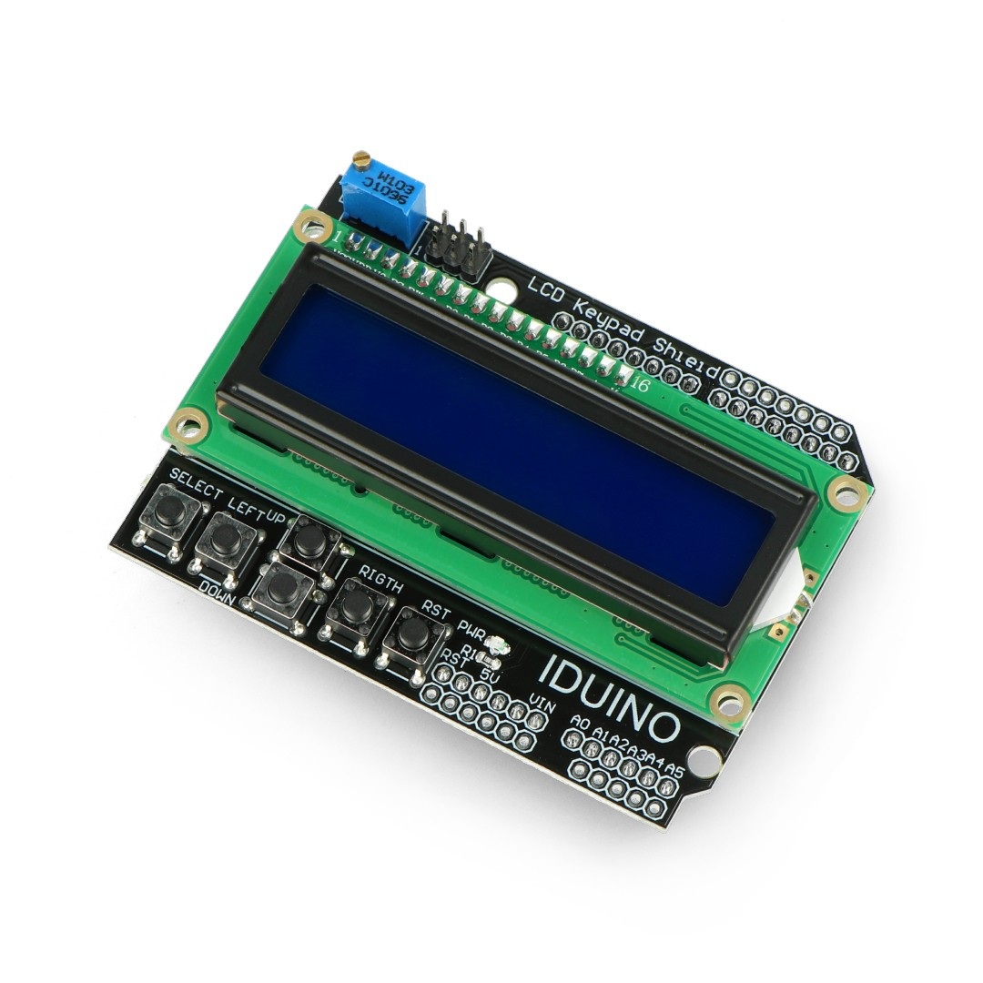 LCD Keypad Shield - wyświetlacz dla Arduino - Iduino ST1113